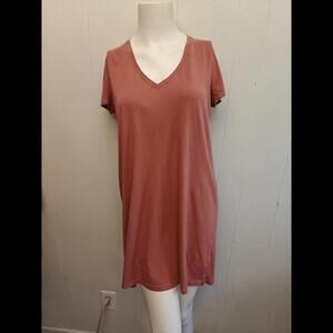 Madewell Dusty Rose T-shirt Dress